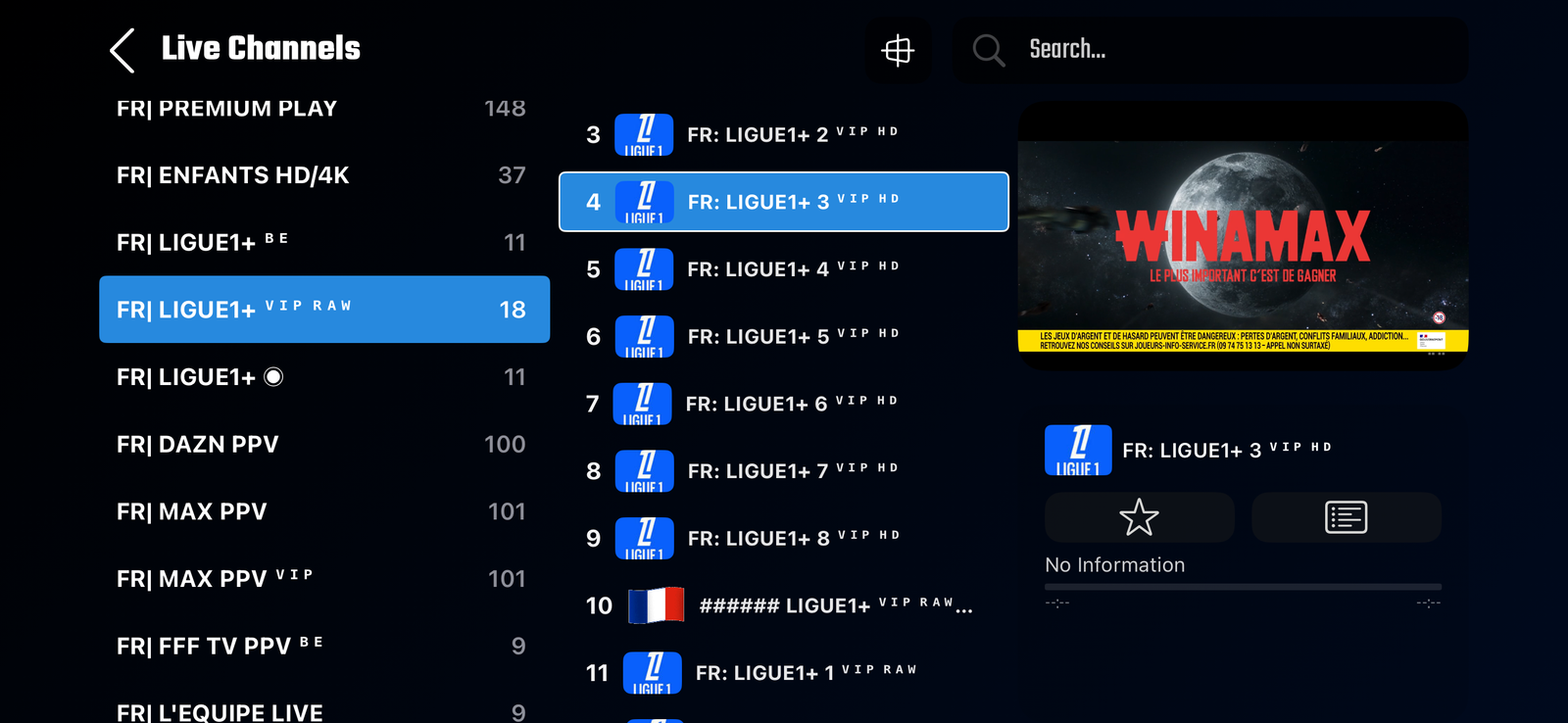 Boîtier MAG avec abonnement IPTV - Interface portail