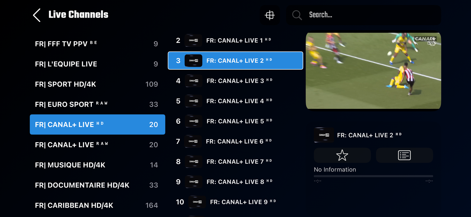Formuler Z11 Pro Max avec abonnement IPTV - Interface utilisateur